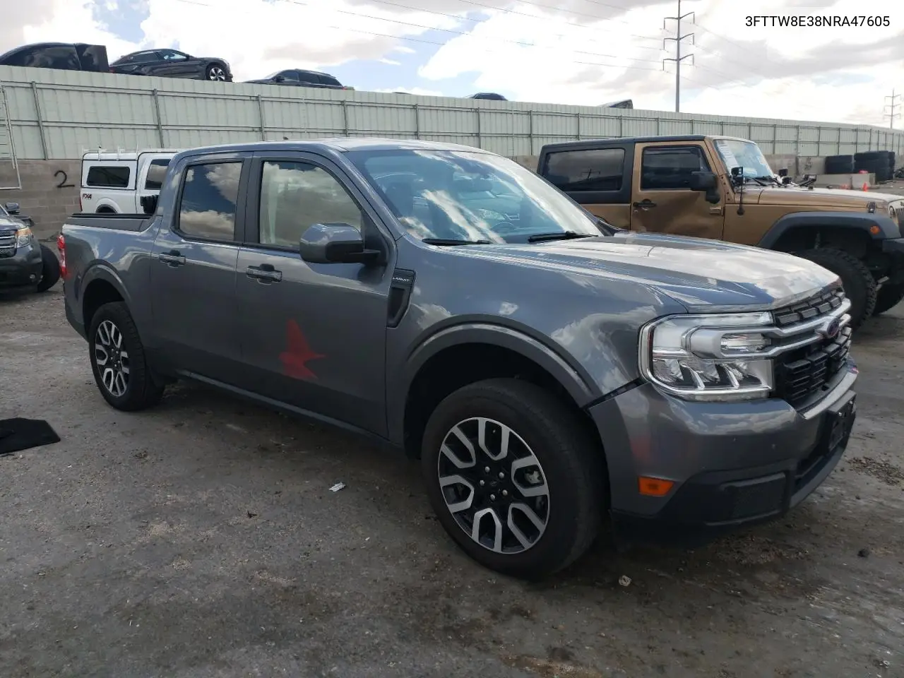 2022 Ford Maverick Xl VIN: 3FTTW8E38NRA47605 Lot: 63052655
