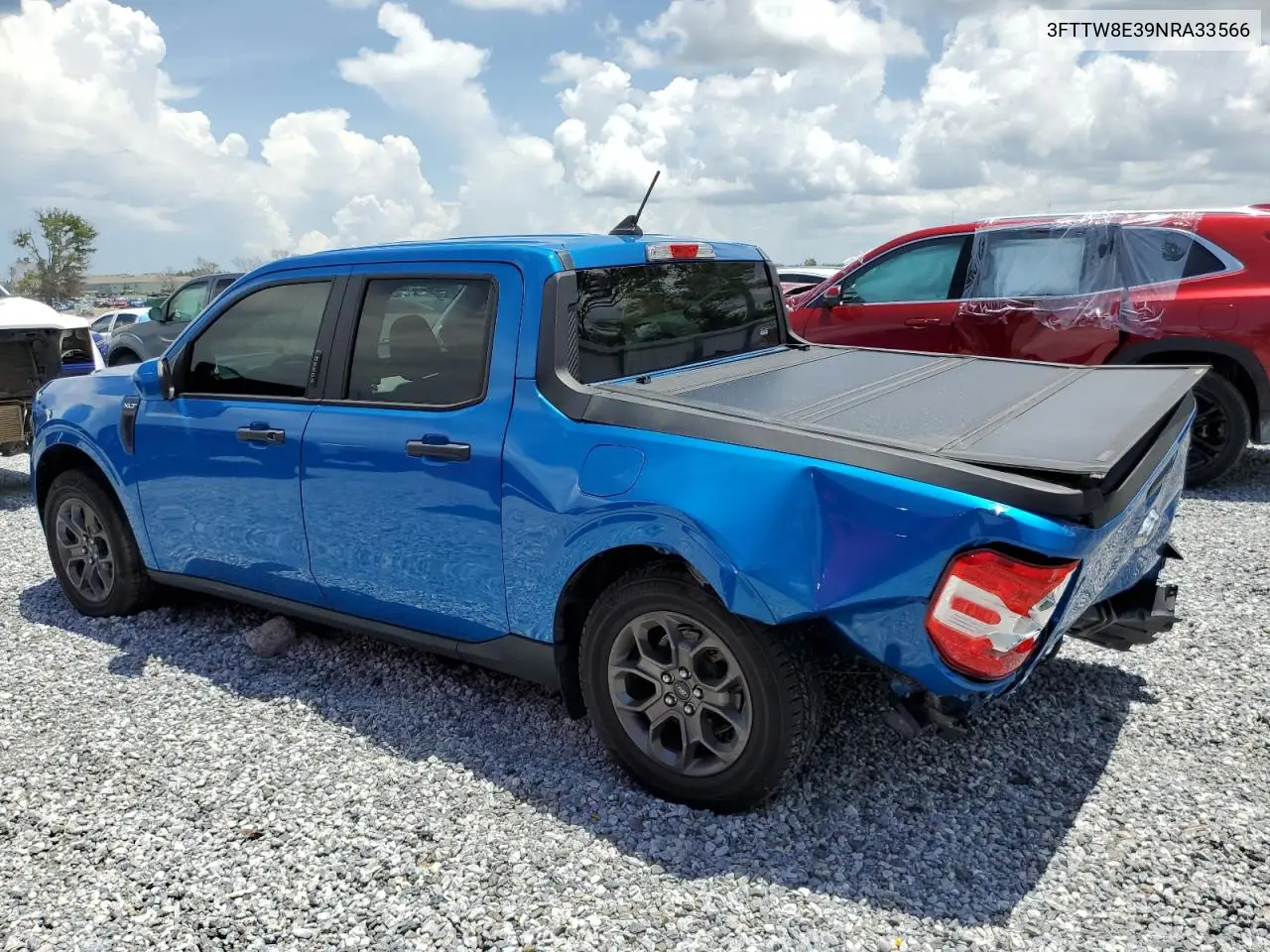 2022 Ford Maverick Xl VIN: 3FTTW8E39NRA33566 Lot: 63588075