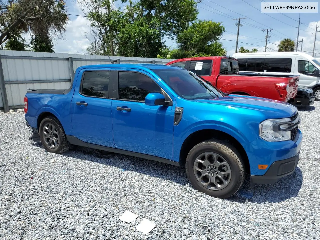 2022 Ford Maverick Xl VIN: 3FTTW8E39NRA33566 Lot: 63588075