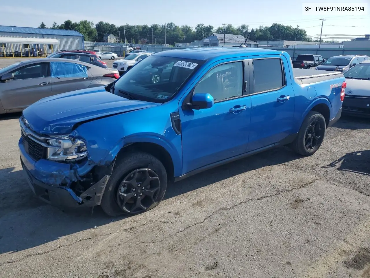 2022 Ford Maverick Xl VIN: 3FTTW8F91NRA85194 Lot: 63607805