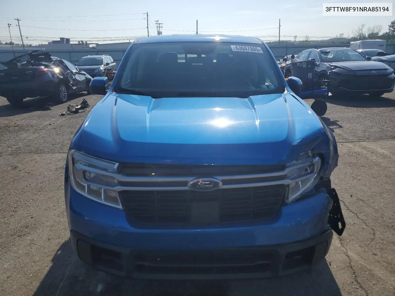 2022 Ford Maverick Xl VIN: 3FTTW8F91NRA85194 Lot: 63607805