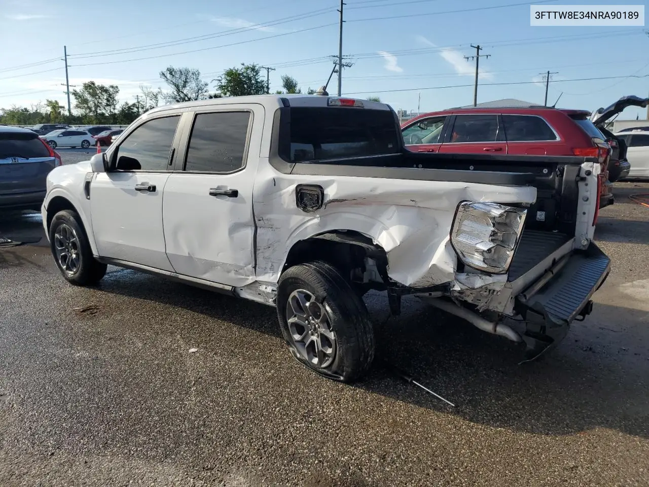 2022 Ford Maverick Xl VIN: 3FTTW8E34NRA90189 Lot: 65532185