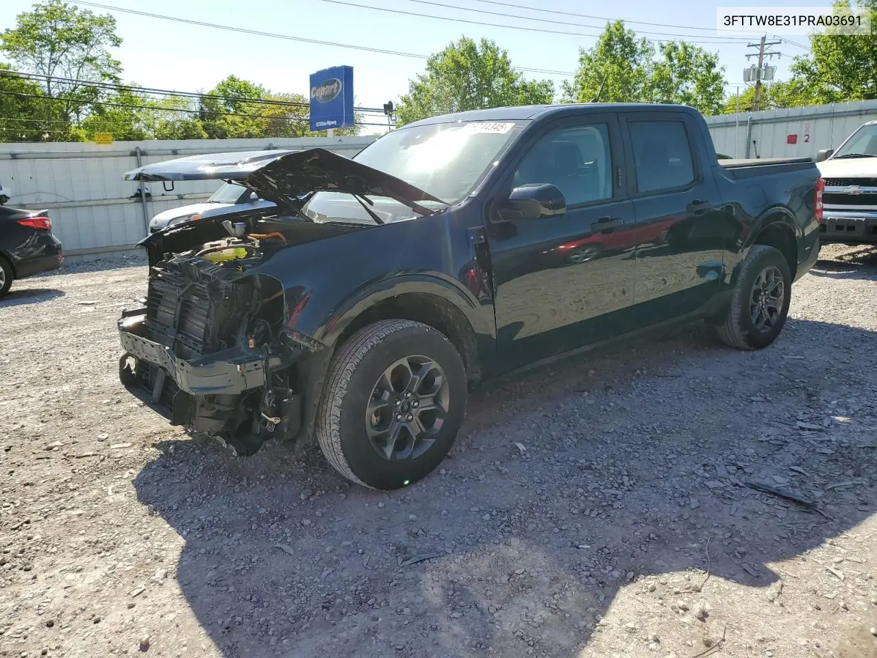 2023 Ford Maverick Xl VIN: 3FTTW8E31PRA03691 Lot: 56344345