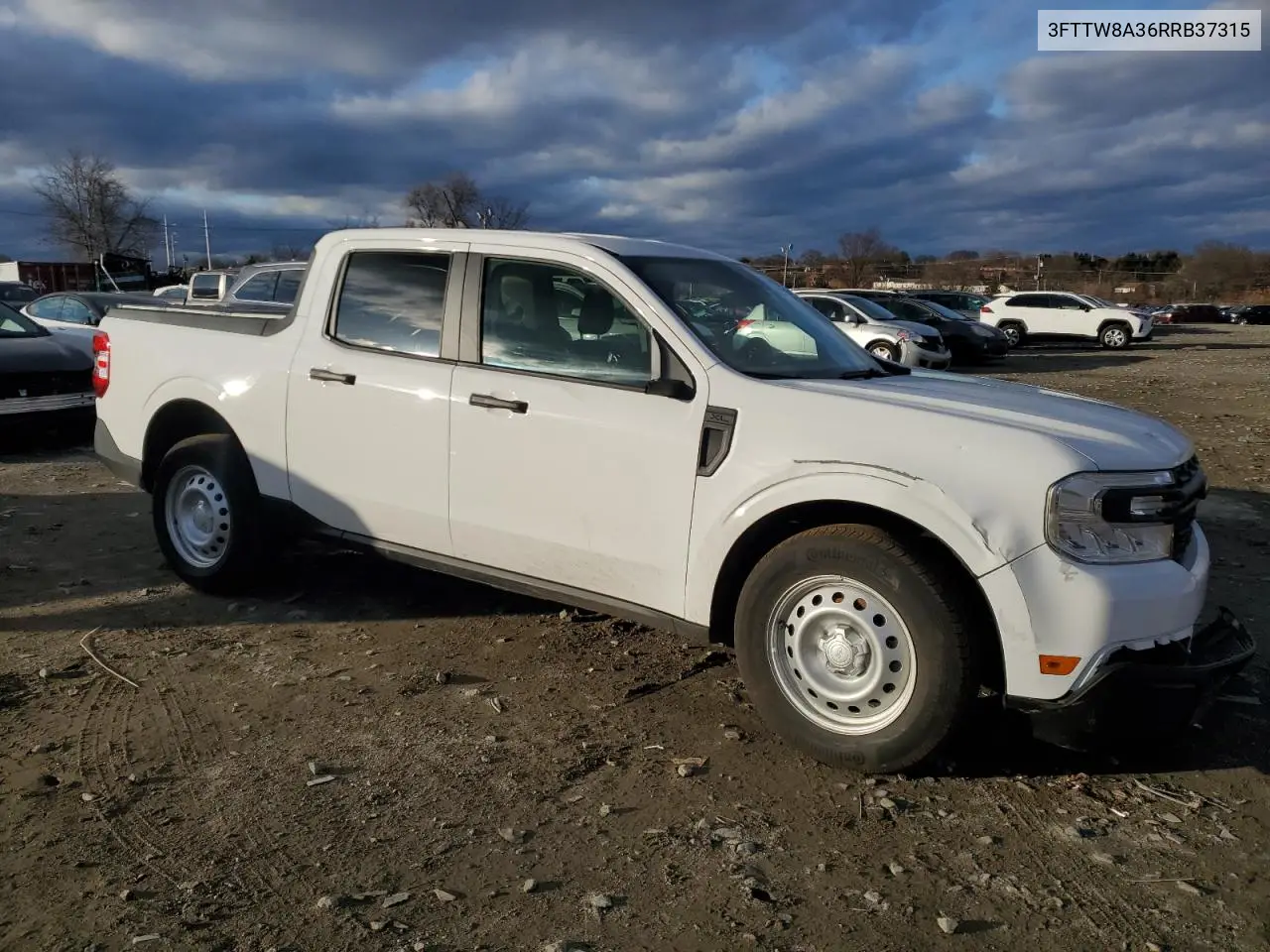 2024 Ford Maverick Xl VIN: 3FTTW8A36RRB37315 Lot: 46657245
