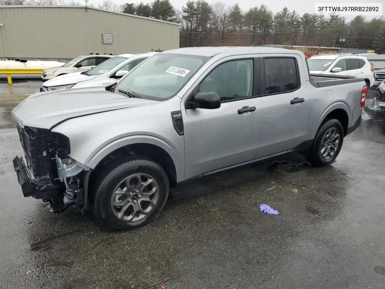 2024 Ford Maverick Xlt VIN: 3FTTW8J97RRB22892 Lot: 51173495