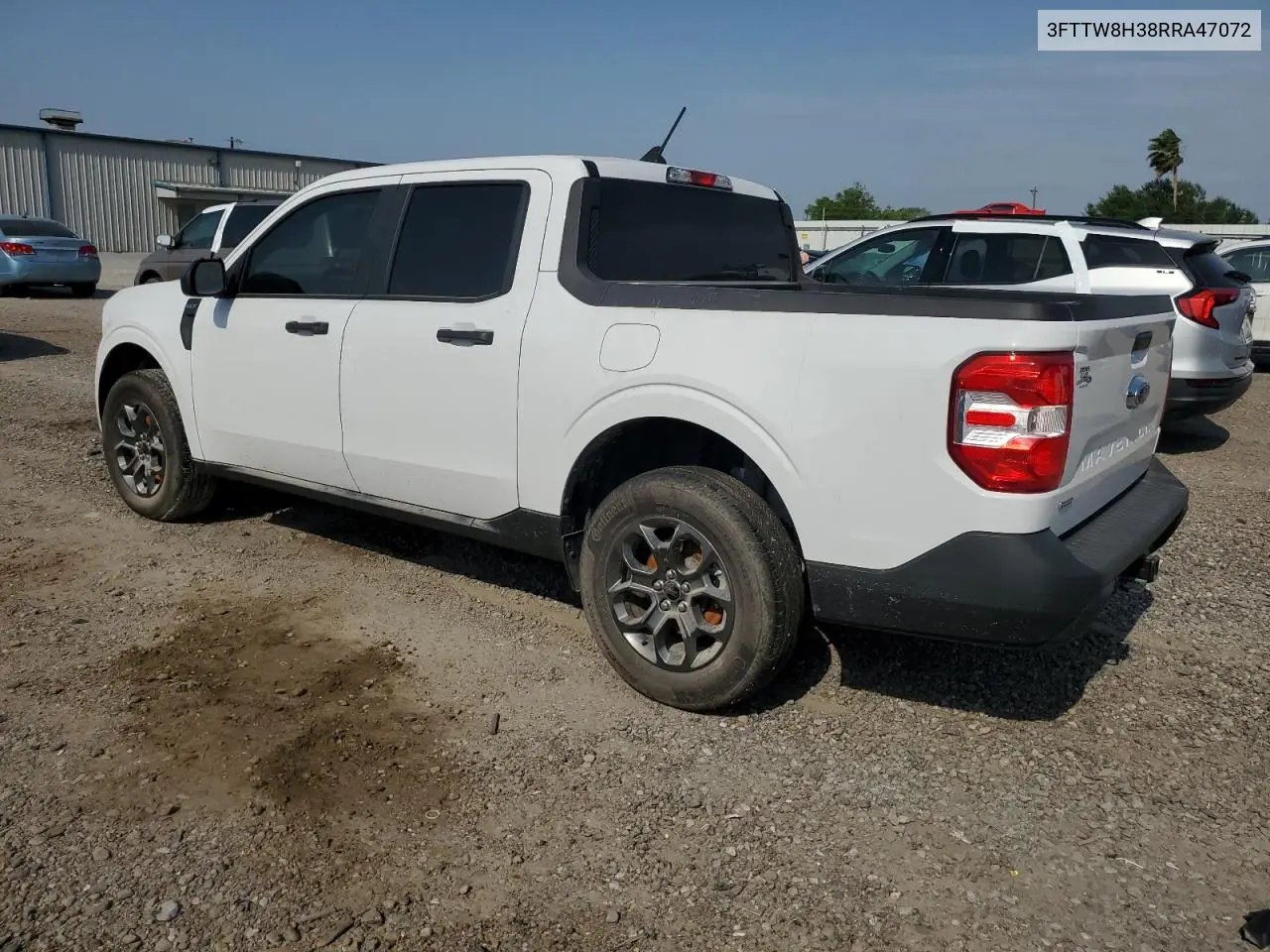 2024 Ford Maverick Xlt VIN: 3FTTW8H38RRA47072 Lot: 51919395