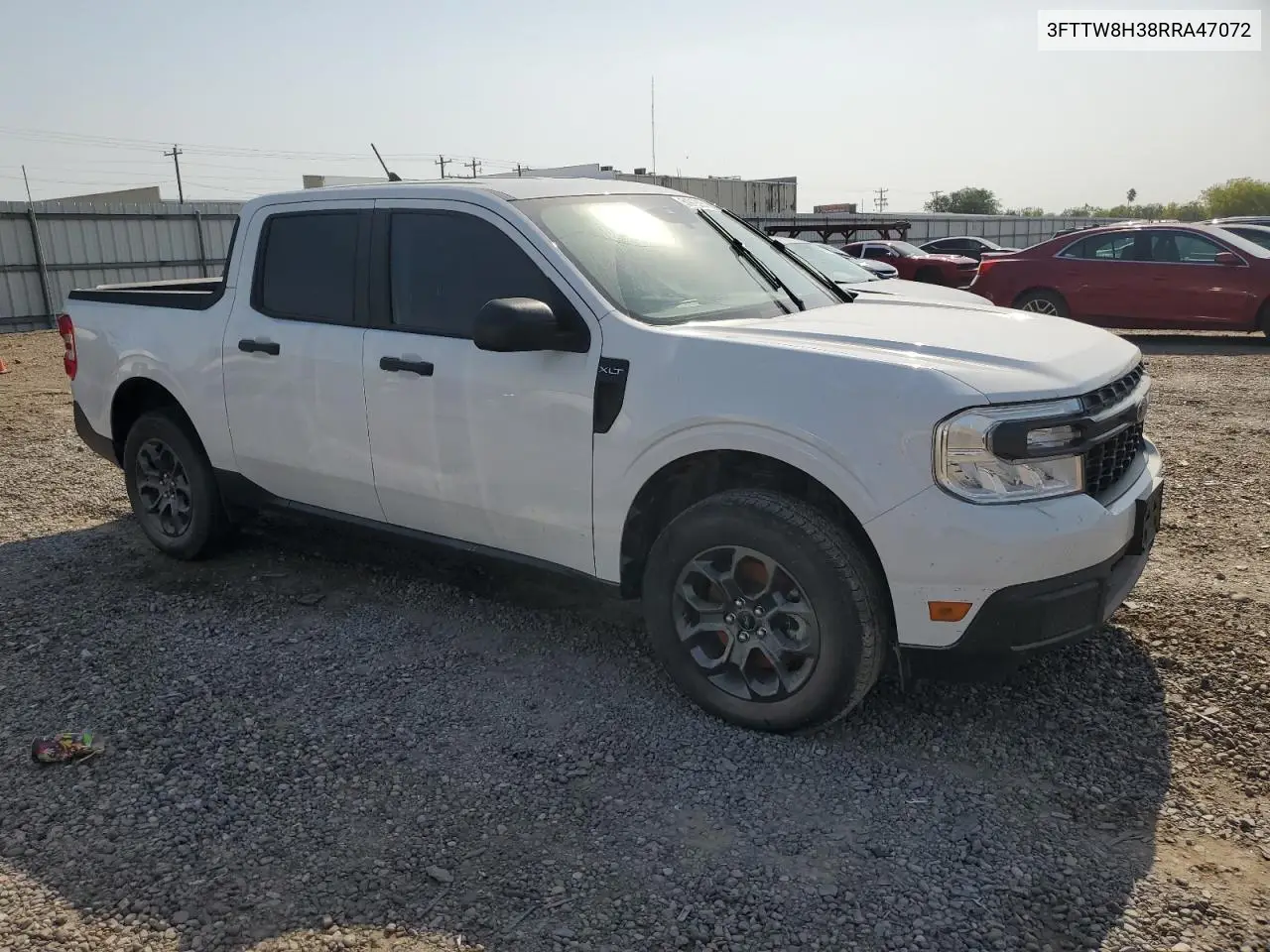 2024 Ford Maverick Xlt VIN: 3FTTW8H38RRA47072 Lot: 51919395