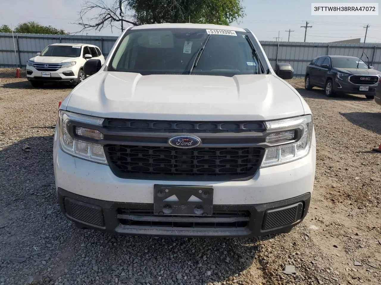 2024 Ford Maverick Xlt VIN: 3FTTW8H38RRA47072 Lot: 51919395