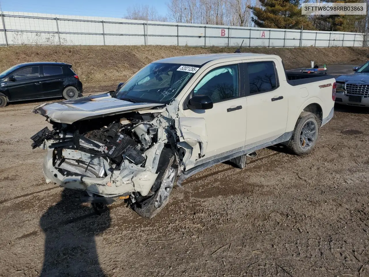 2024 Ford Maverick Xlt Tremor VIN: 3FTTW8C98RRB03863 Lot: 52021285