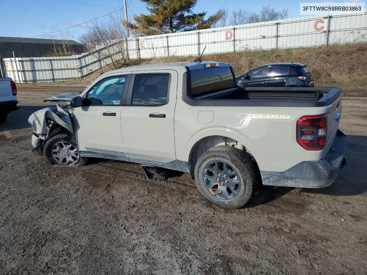 2024 Ford Maverick Xlt Tremor VIN: 3FTTW8C98RRB03863 Lot: 52021285