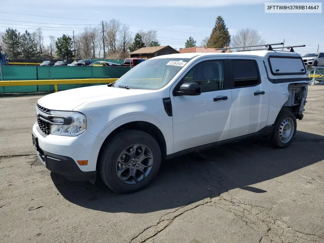 2024 Ford Maverick Xlt VIN: 3FTTW8H37RRB14647 Lot: 52364945
