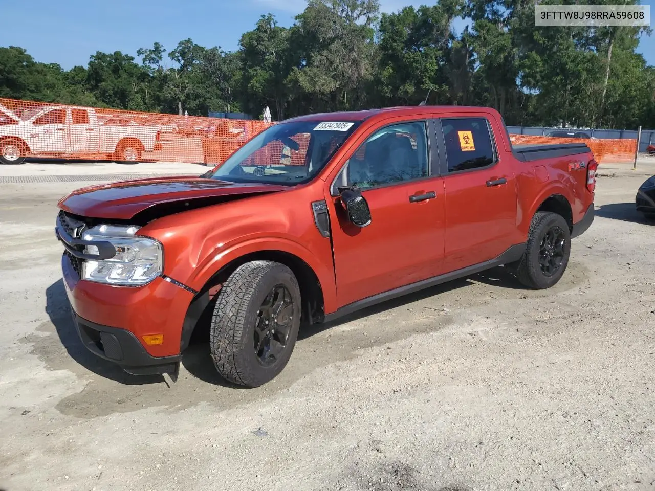 2024 Ford Maverick Xlt VIN: 3FTTW8J98RRA59608 Lot: 55347905