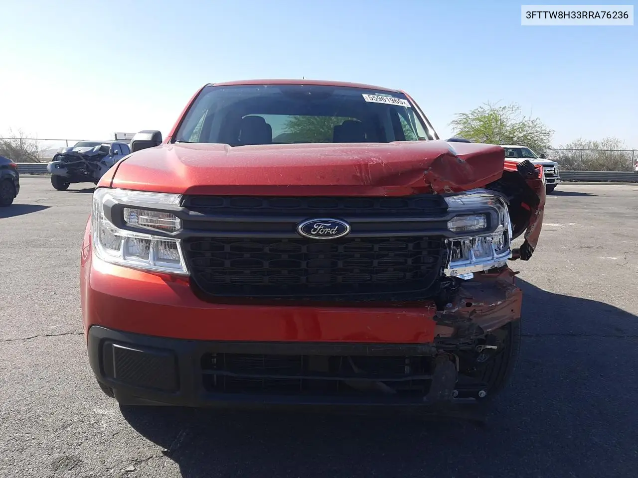 2024 Ford Maverick Xlt VIN: 3FTTW8H33RRA76236 Lot: 55961965