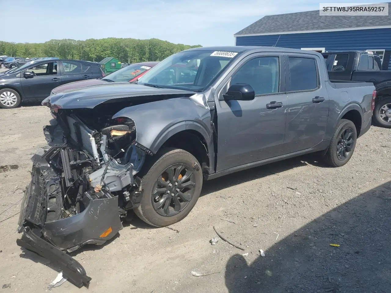 2024 Ford Maverick Xlt VIN: 3FTTW8J95RRA59257 Lot: 56669635