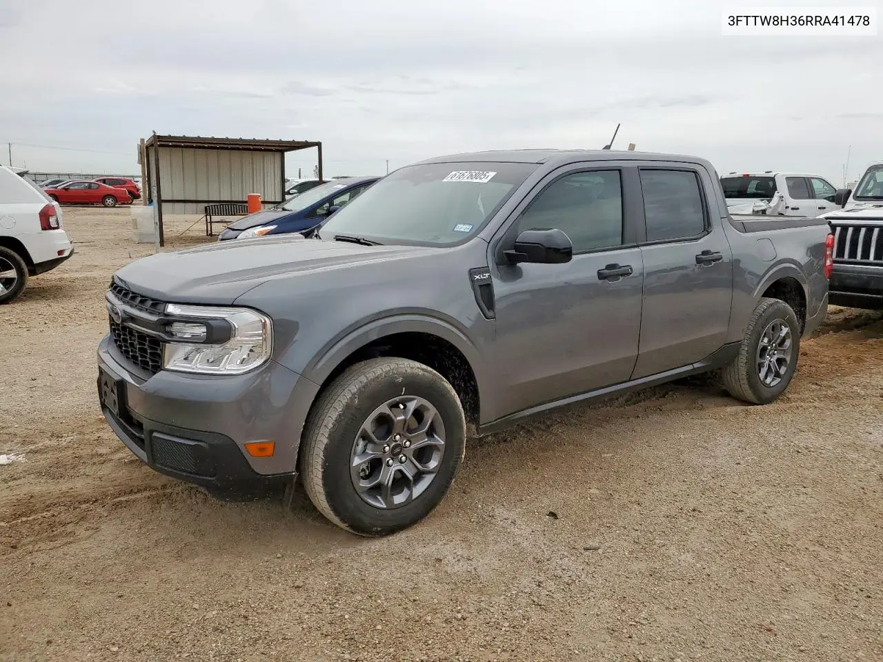 2024 Ford Maverick Xlt VIN: 3FTTW8H36RRA41478 Lot: 61676805