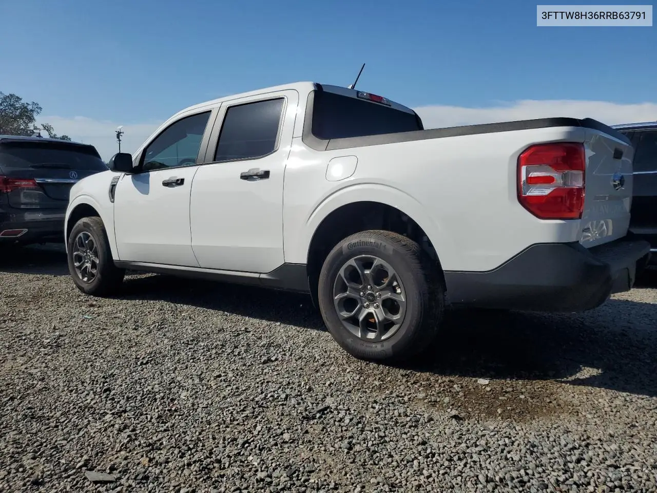 2024 Ford Maverick Xlt VIN: 3FTTW8H36RRB63791 Lot: 62570345