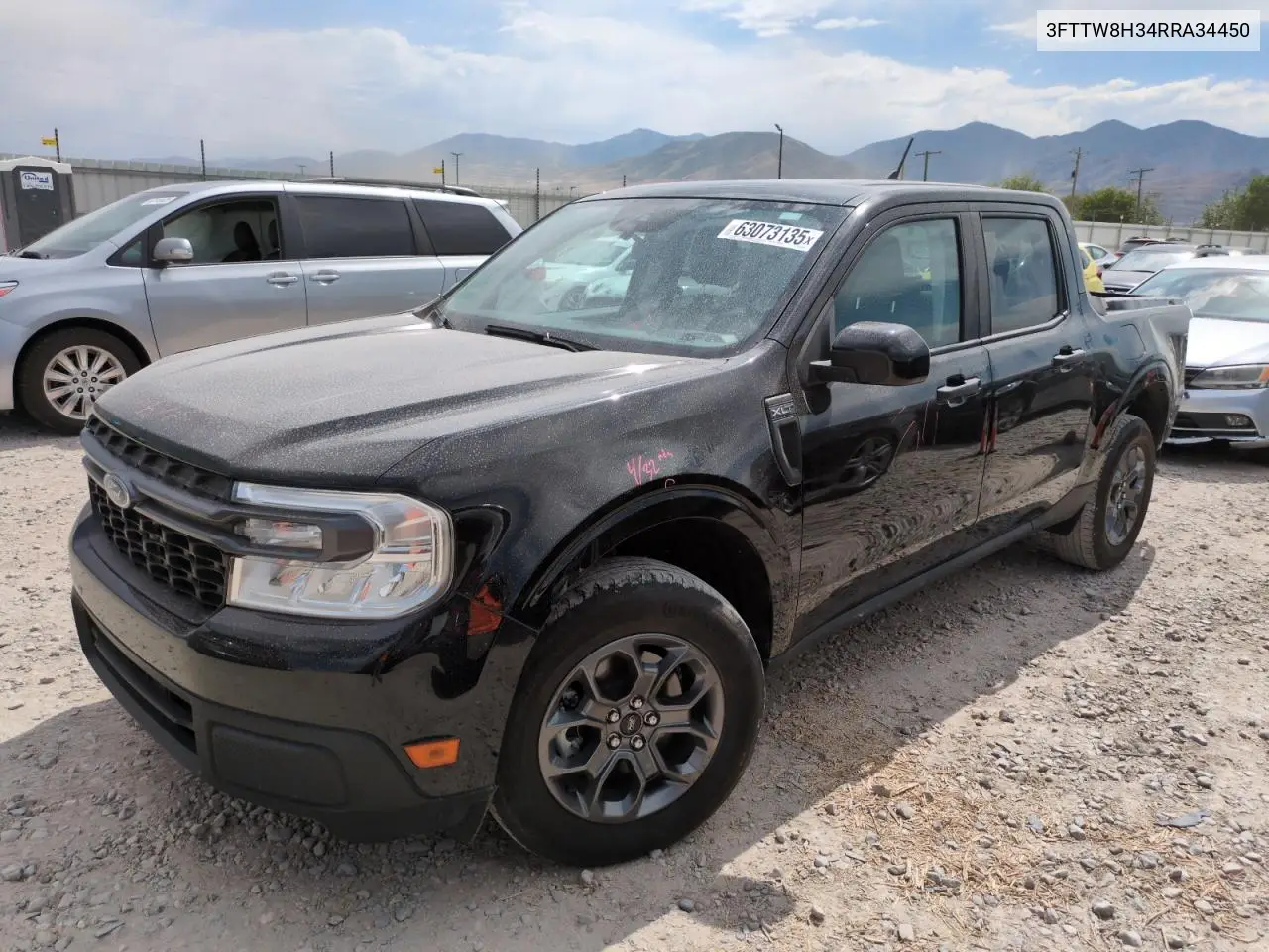 2024 Ford Maverick Xlt VIN: 3FTTW8H34RRA34450 Lot: 63073135