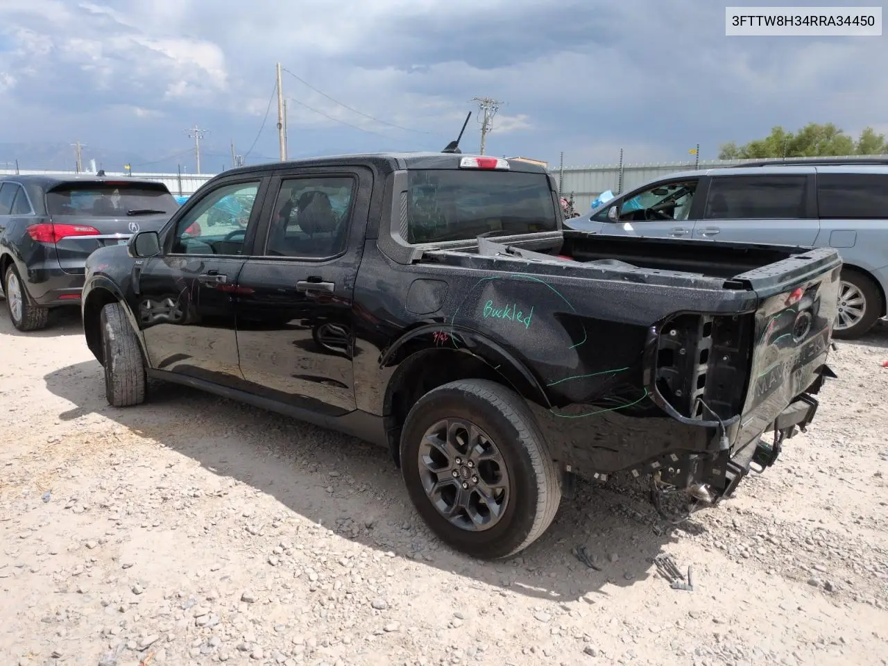 2024 Ford Maverick Xlt VIN: 3FTTW8H34RRA34450 Lot: 63073135