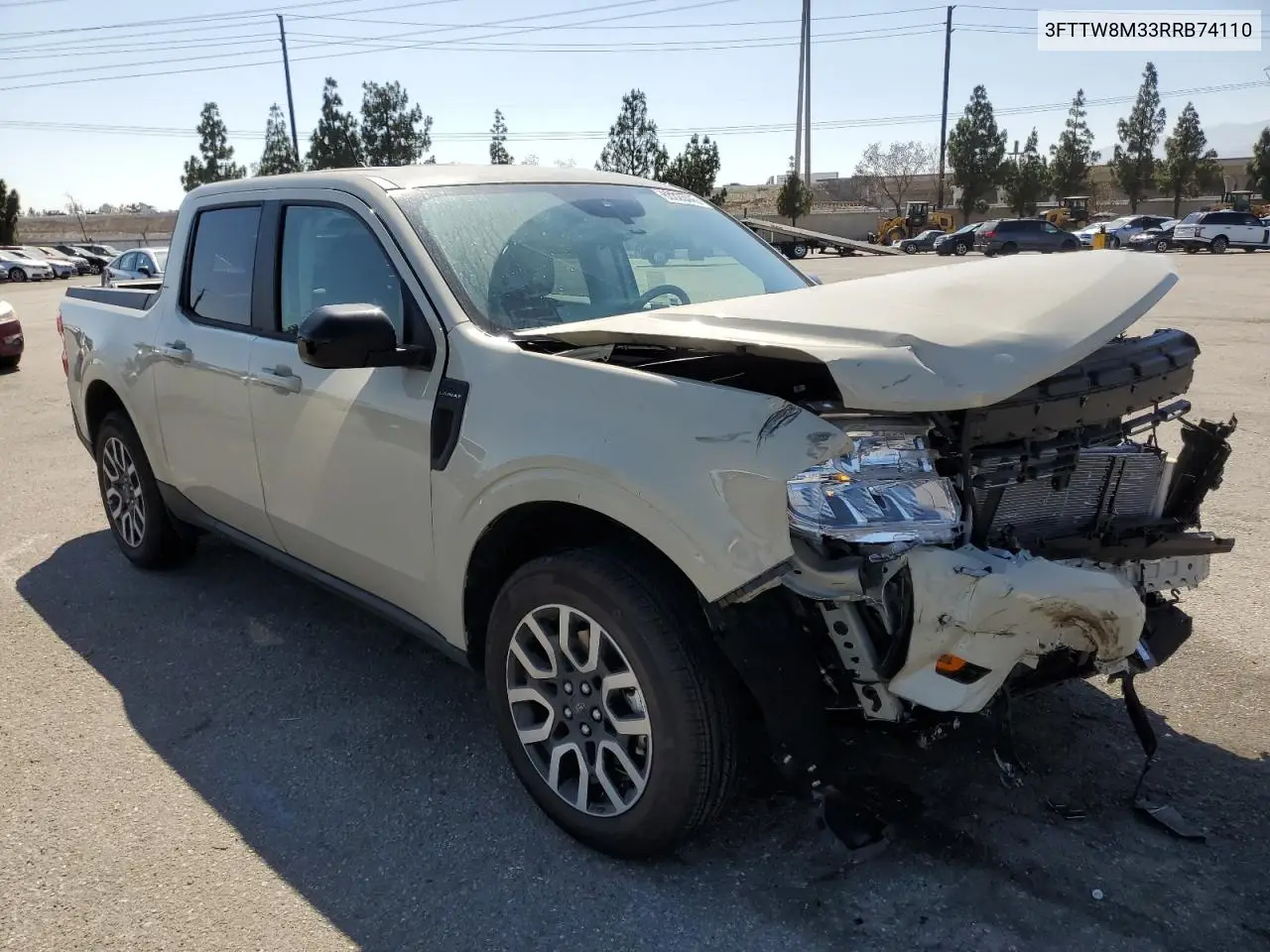 2024 Ford Maverick Lariat VIN: 3FTTW8M33RRB74110 Lot: 63328445