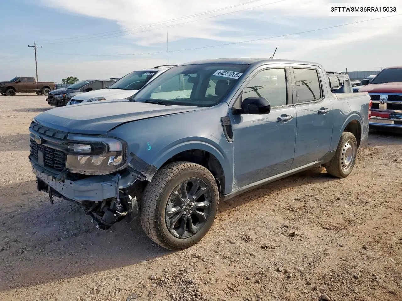 2024 Ford Maverick Lariat VIN: 3FTTW8M36RRA15033 Lot: 64521205