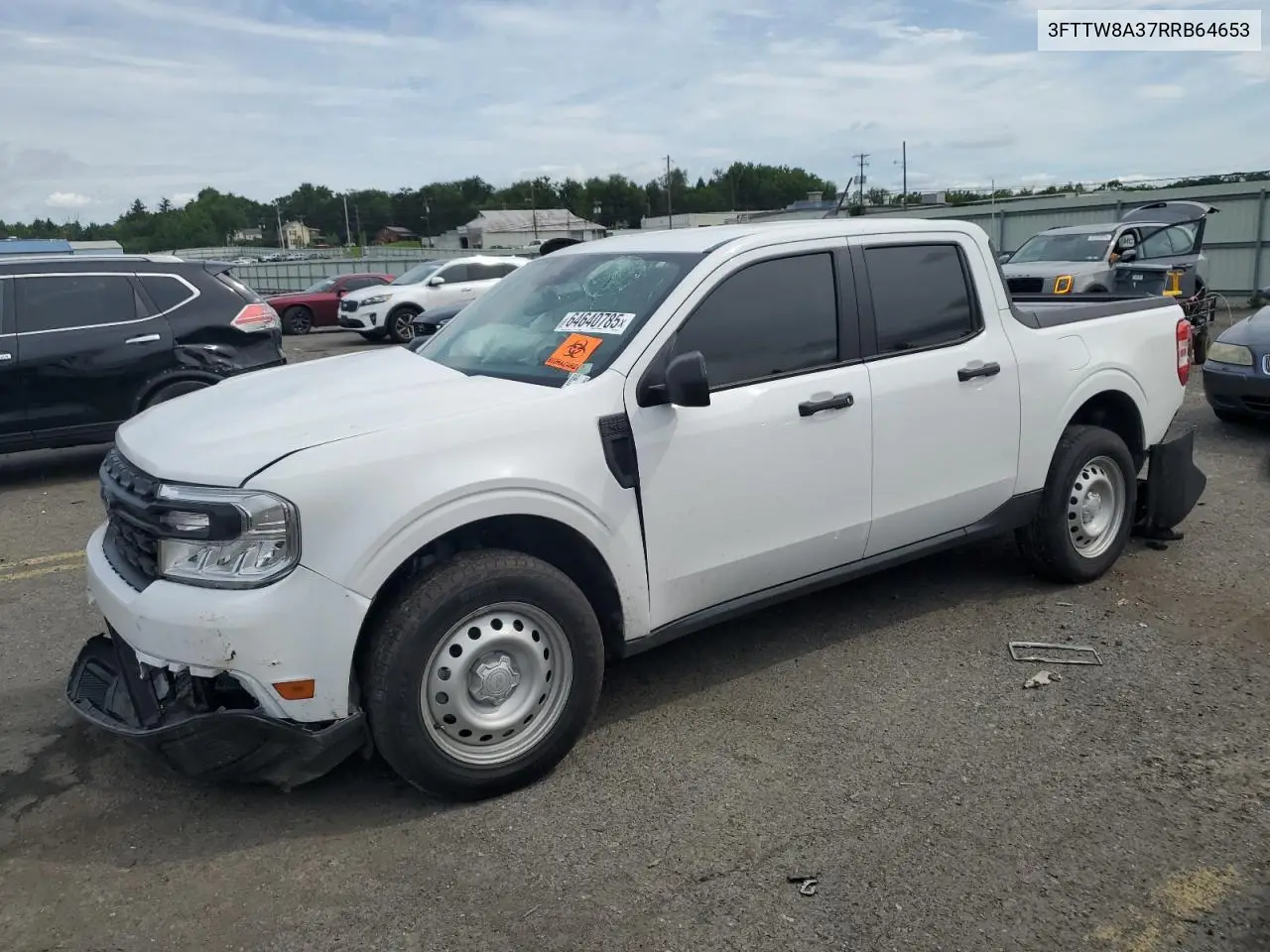 2024 Ford Maverick Xl VIN: 3FTTW8A37RRB64653 Lot: 64640785