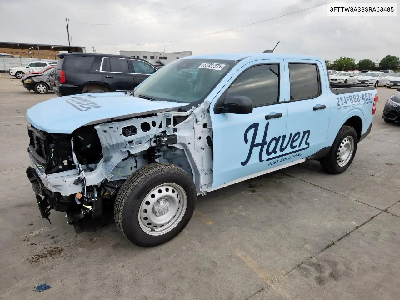 2025 Ford Maverick Xl VIN: 3FTTW8A33SRA63485 Lot: 63322375