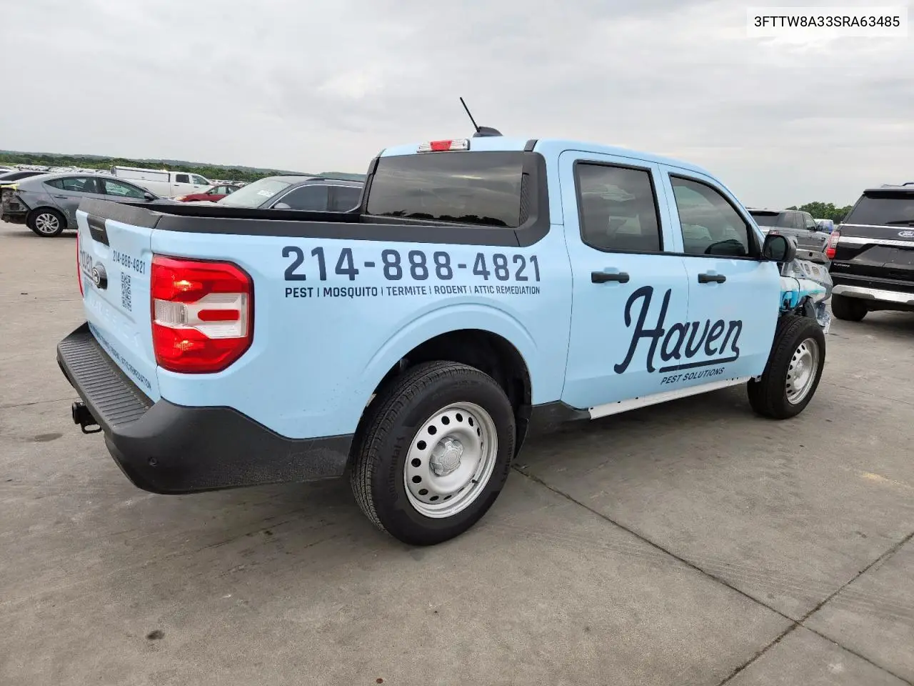 2025 Ford Maverick Xl VIN: 3FTTW8A33SRA63485 Lot: 63322375
