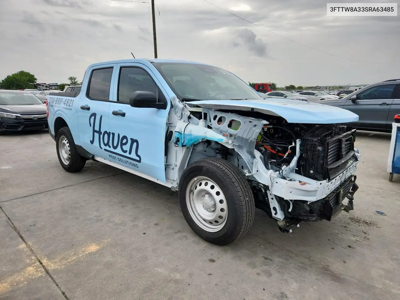 2025 Ford Maverick Xl VIN: 3FTTW8A33SRA63485 Lot: 63322375