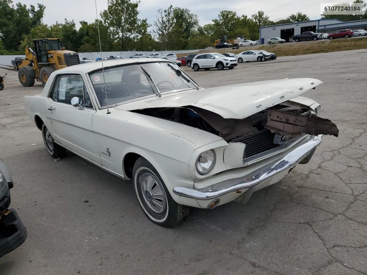 1966 Ford Mustang VIN: 6T07T240184 Lot: 69255434