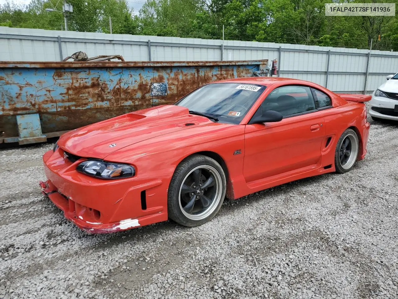 1995 Ford Mustang Gt VIN: 1FALP42T7SF141936 Lot: 56161595