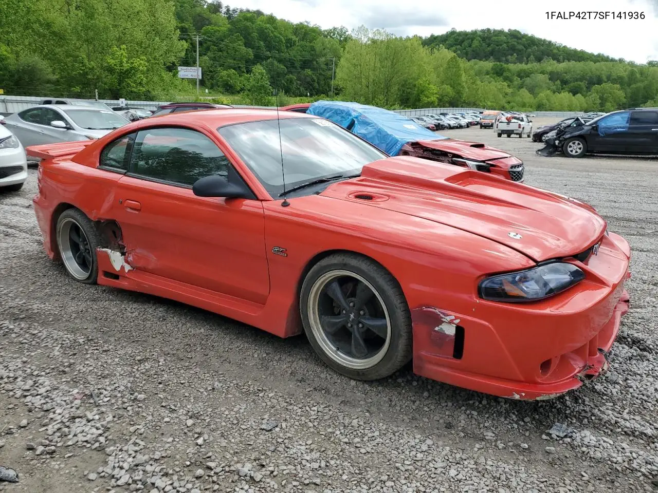 1995 Ford Mustang Gt VIN: 1FALP42T7SF141936 Lot: 56161595