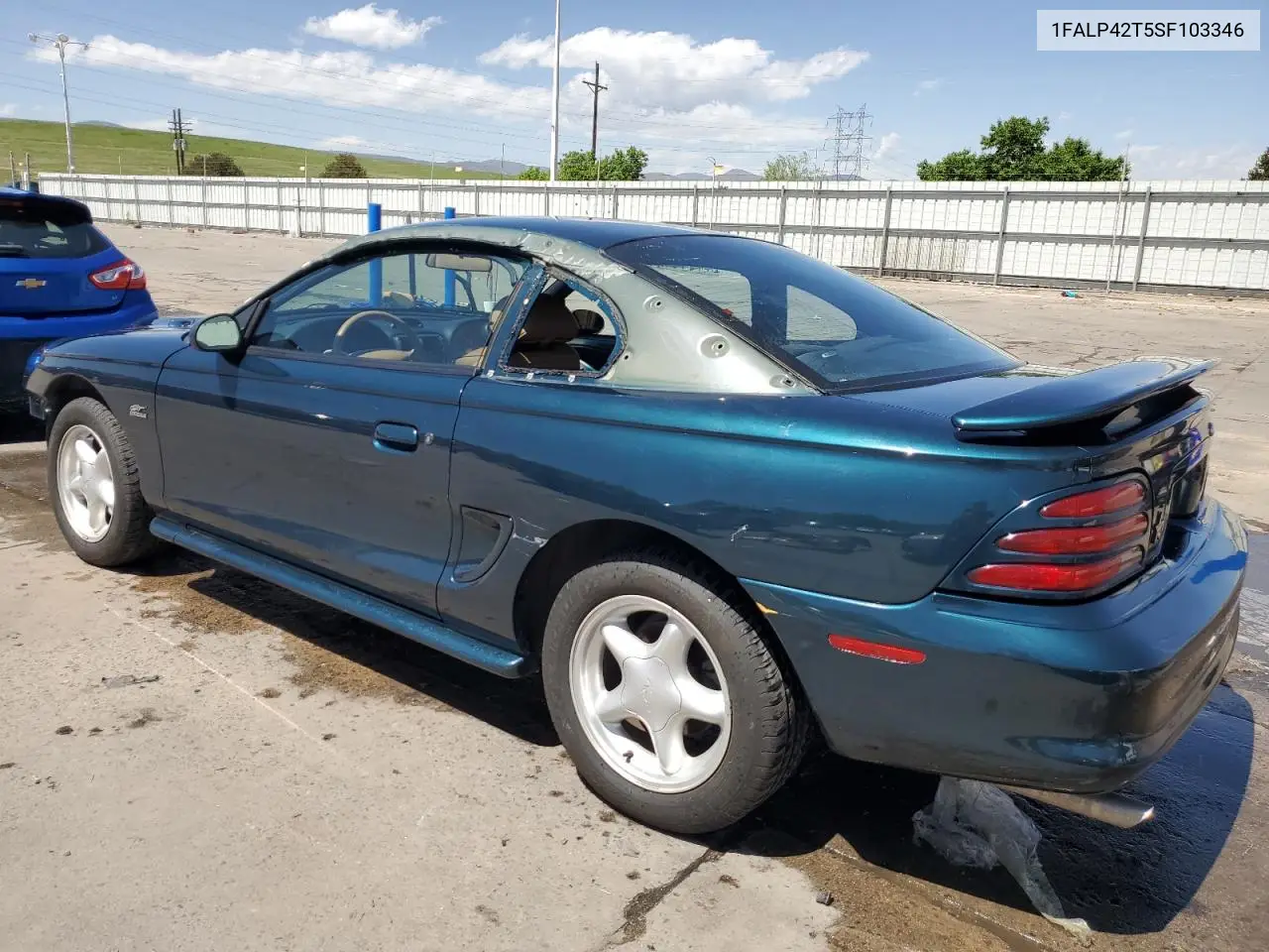 1995 Ford Mustang Gt VIN: 1FALP42T5SF103346 Lot: 56422635