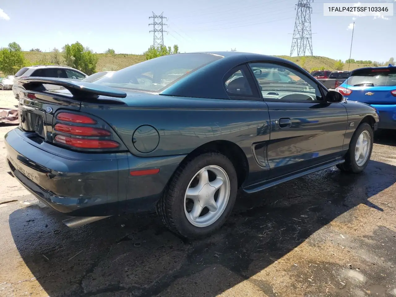 1995 Ford Mustang Gt VIN: 1FALP42T5SF103346 Lot: 56422635