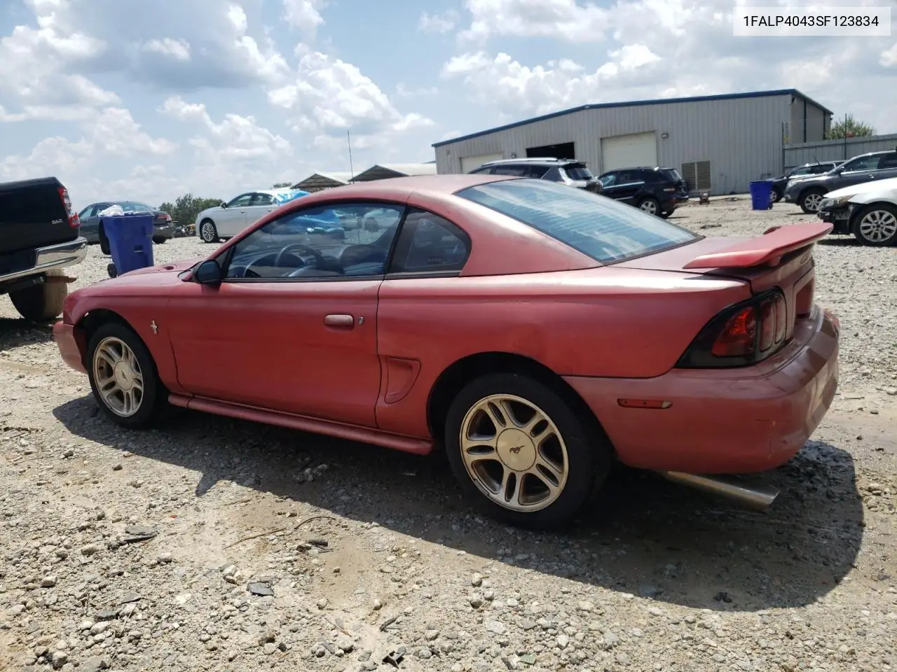 1995 Ford Mustang VIN: 1FALP4043SF123834 Lot: 62501205