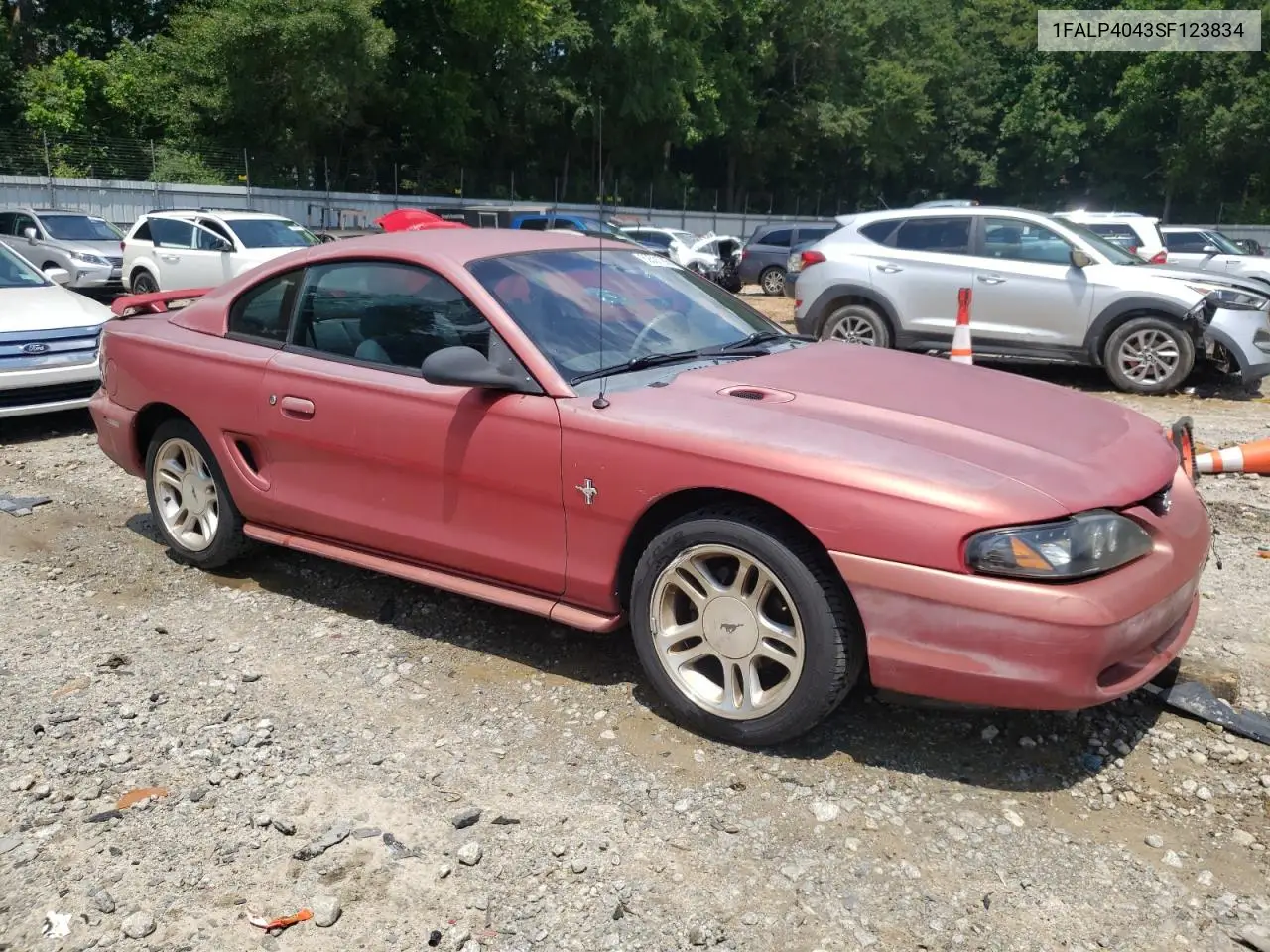 1995 Ford Mustang VIN: 1FALP4043SF123834 Lot: 62501205