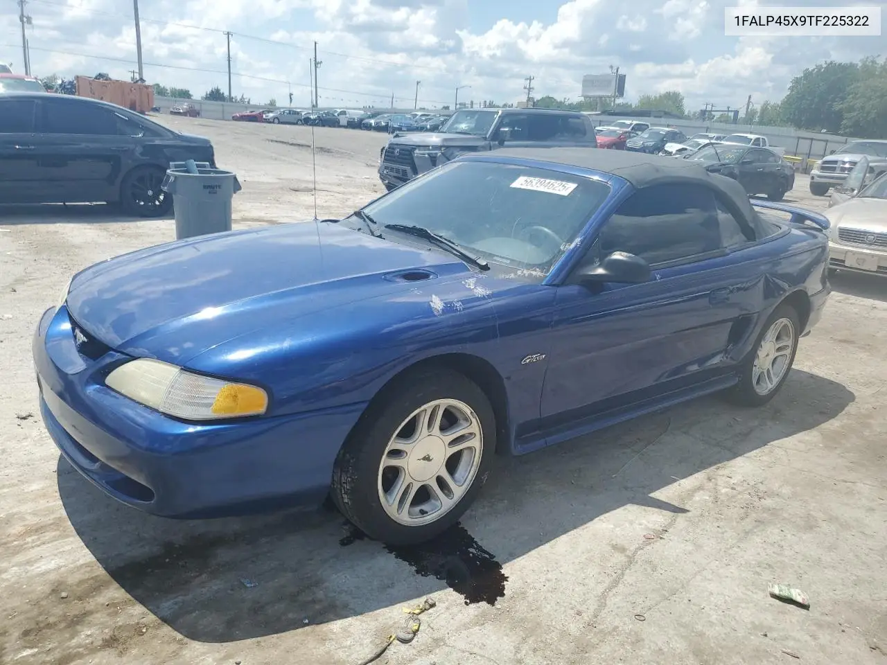 1996 Ford Mustang Gt VIN: 1FALP45X9TF225322 Lot: 56394625