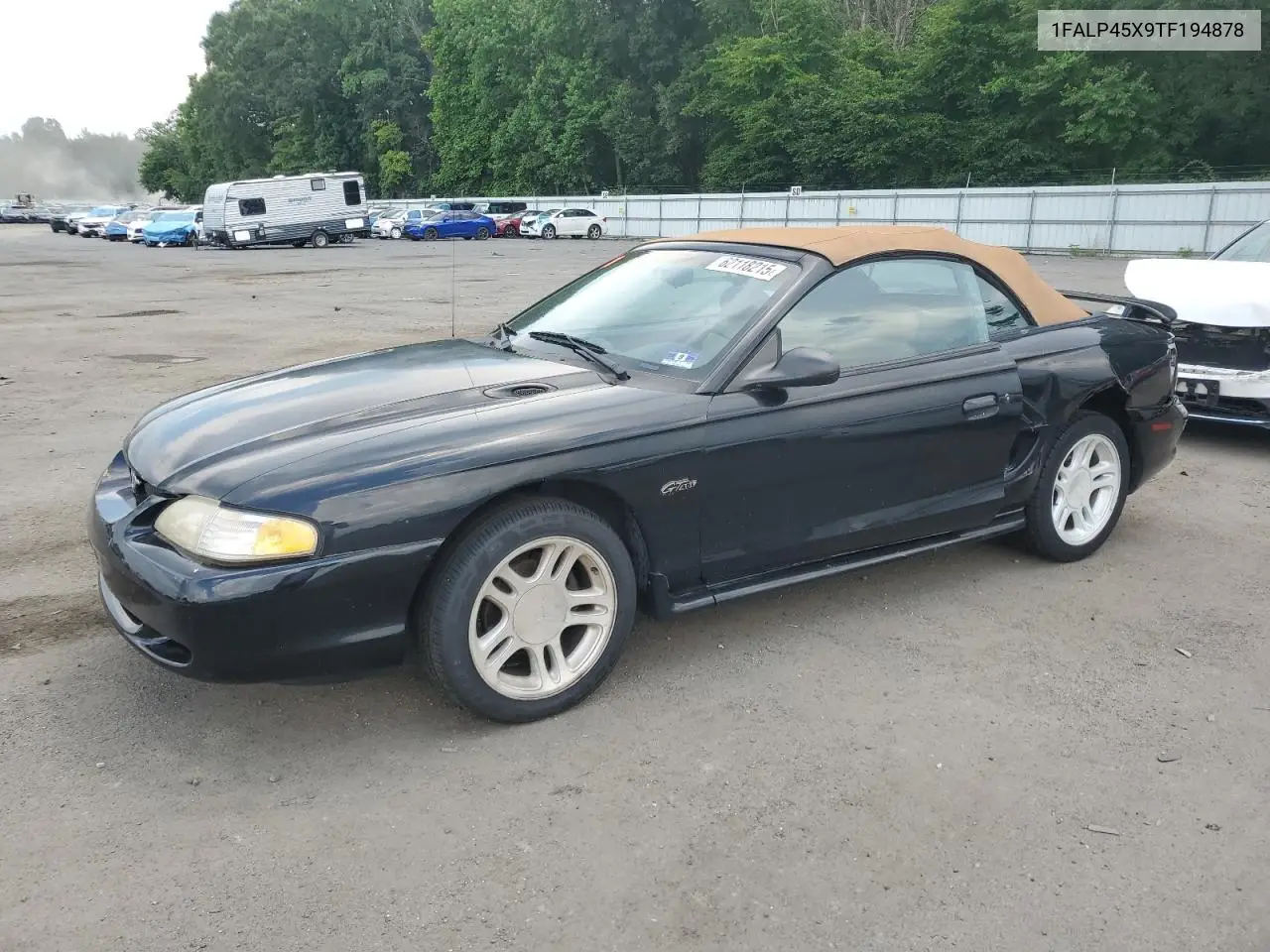 1996 Ford Mustang Gt VIN: 1FALP45X9TF194878 Lot: 62118215