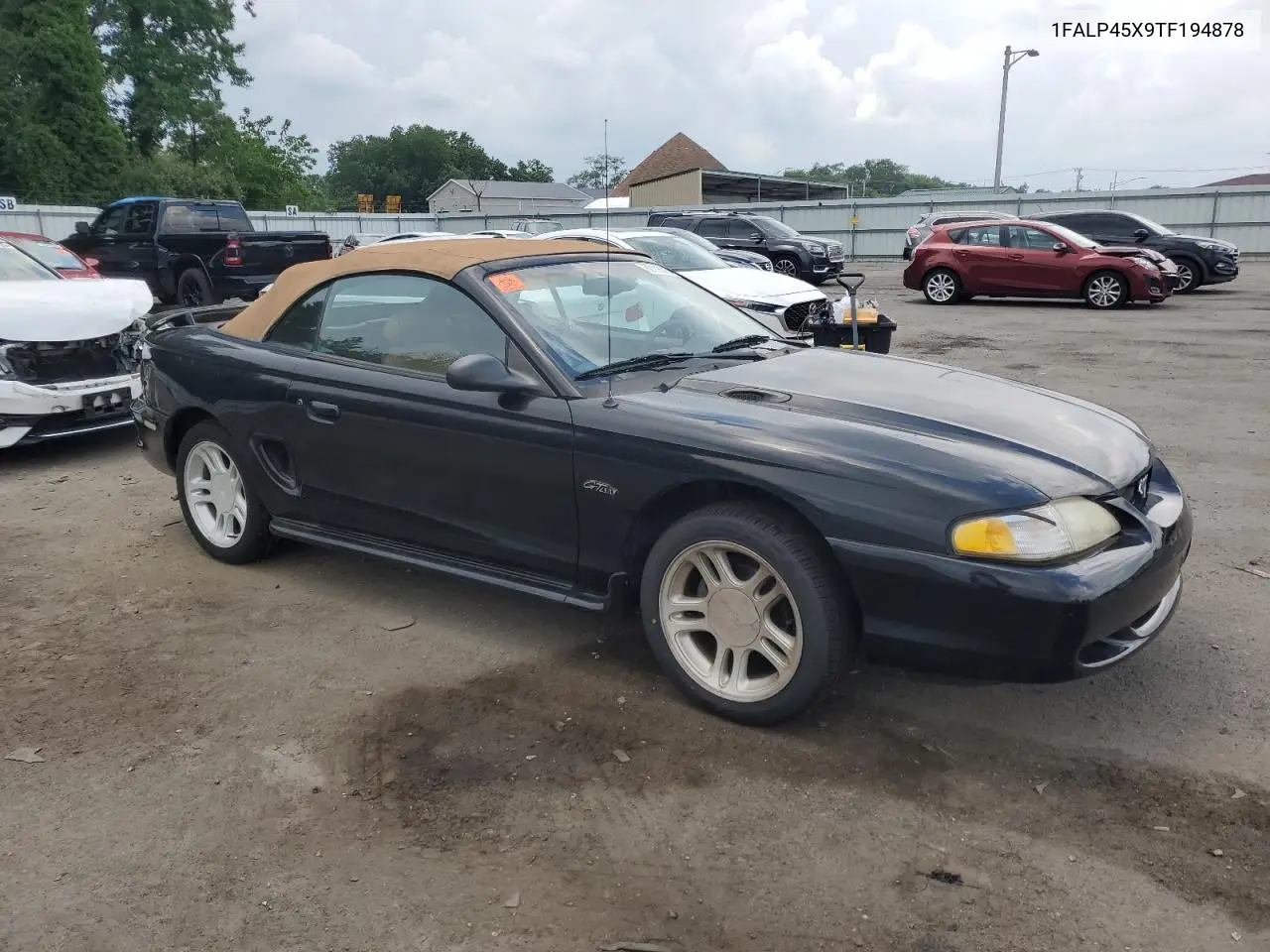 1996 Ford Mustang Gt VIN: 1FALP45X9TF194878 Lot: 62118215