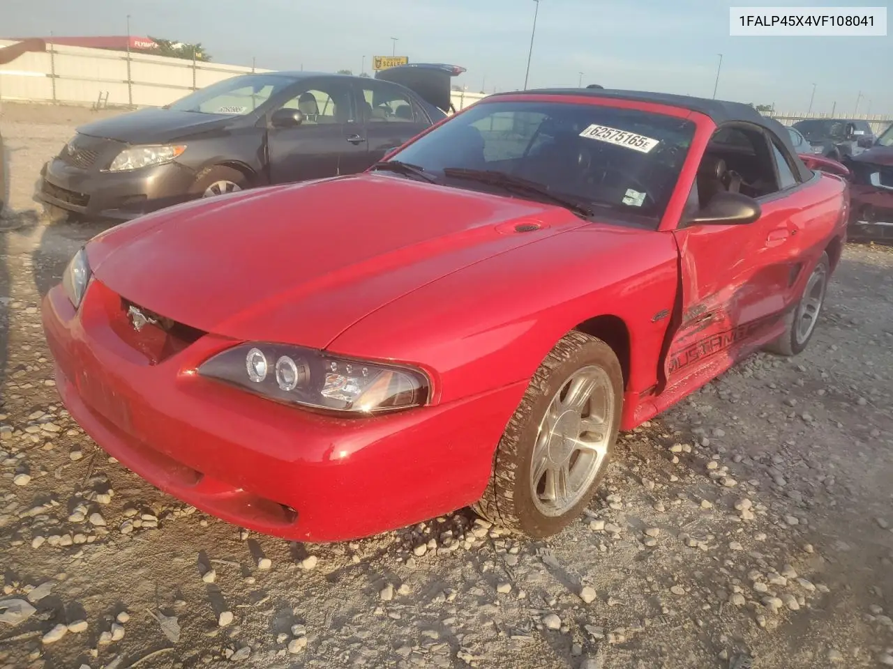 1997 Ford Mustang Gt VIN: 1FALP45X4VF108041 Lot: 62575165