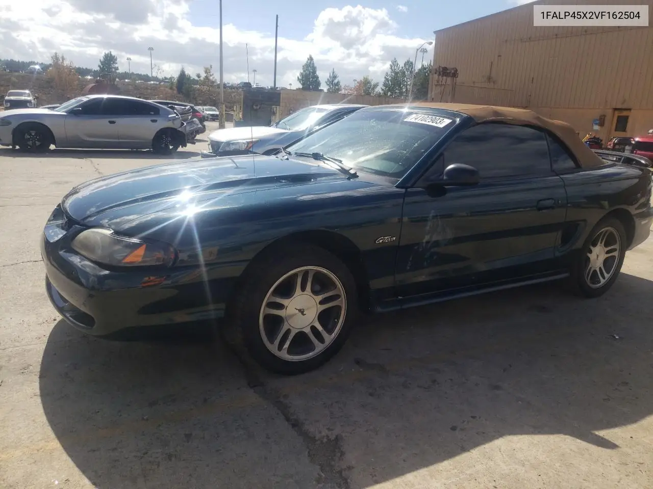 1997 Ford Mustang Gt VIN: 1FALP45X2VF162504 Lot: 74102903