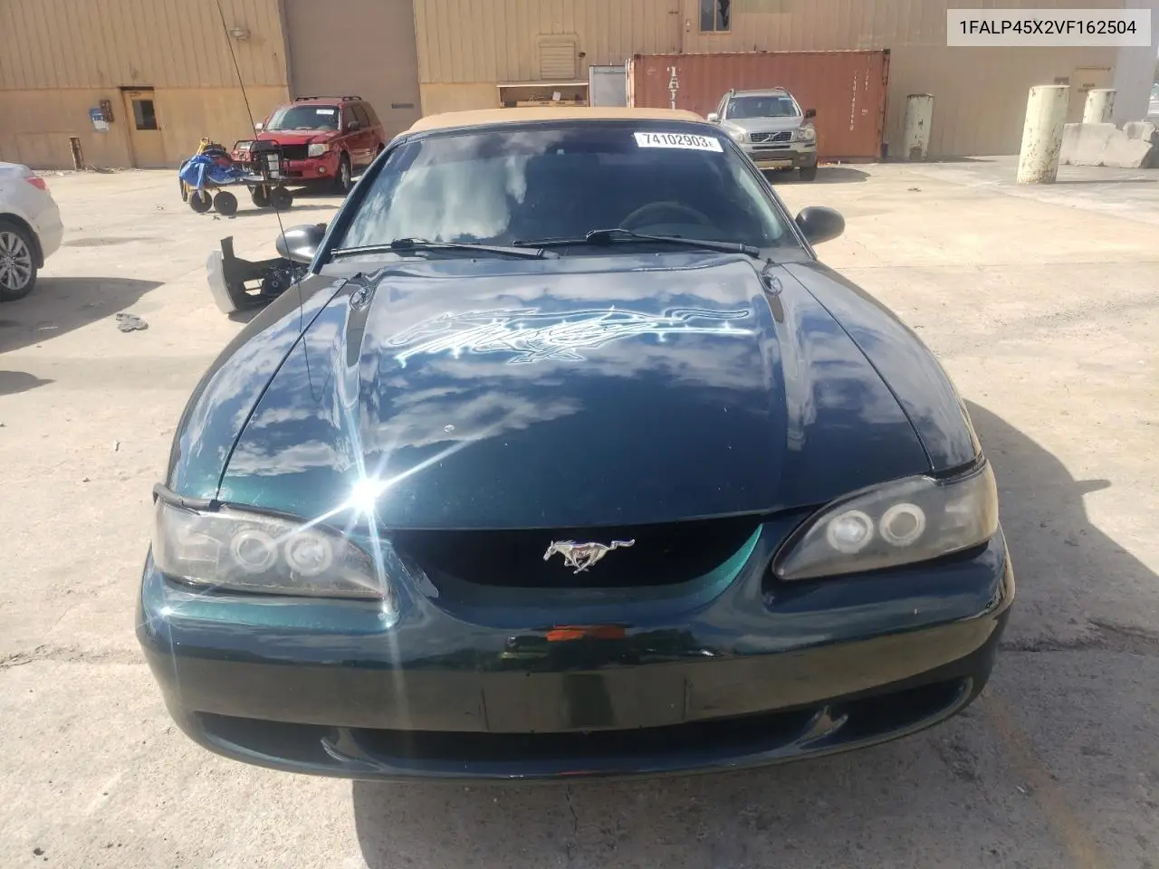 1997 Ford Mustang Gt VIN: 1FALP45X2VF162504 Lot: 74102903
