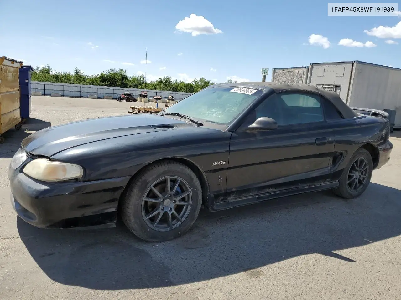1998 Ford Mustang Gt VIN: 1FAFP45X8WF191939 Lot: 56934605