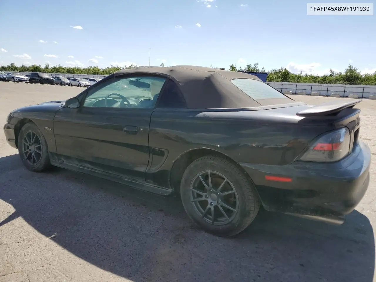 1998 Ford Mustang Gt VIN: 1FAFP45X8WF191939 Lot: 56934605