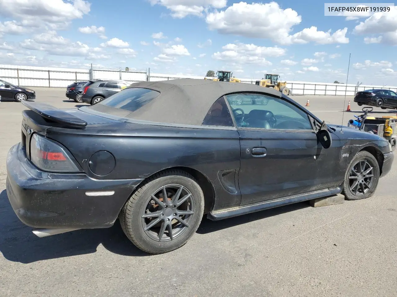 1998 Ford Mustang Gt VIN: 1FAFP45X8WF191939 Lot: 56934605