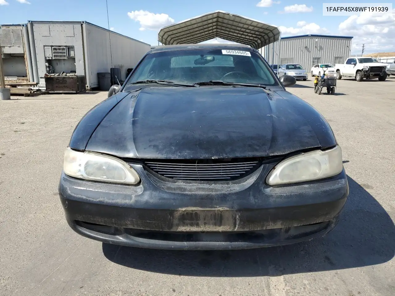 1998 Ford Mustang Gt VIN: 1FAFP45X8WF191939 Lot: 56934605