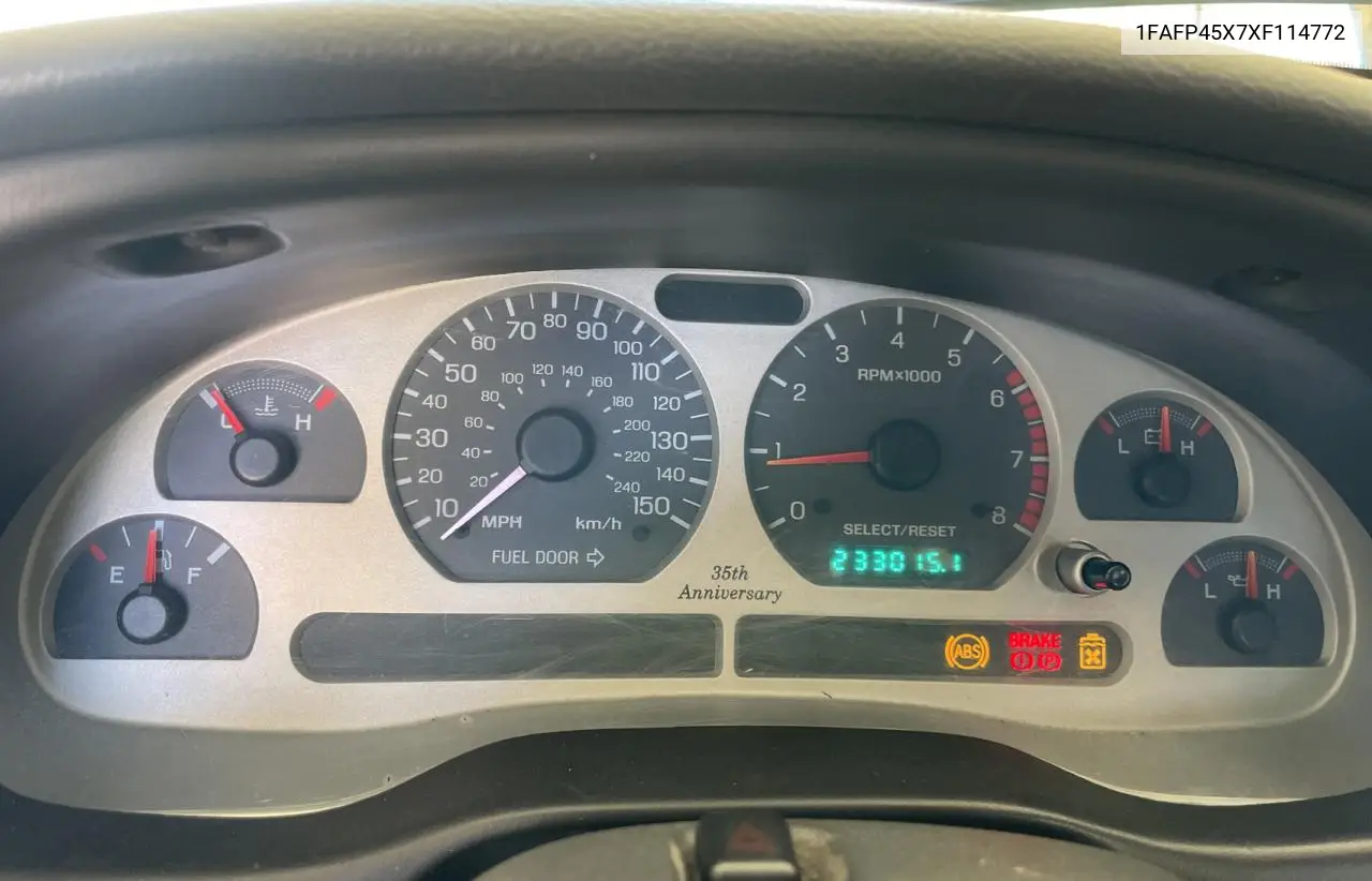 1999 Ford Mustang Gt VIN: 1FAFP45X7XF114772 Lot: 56733905