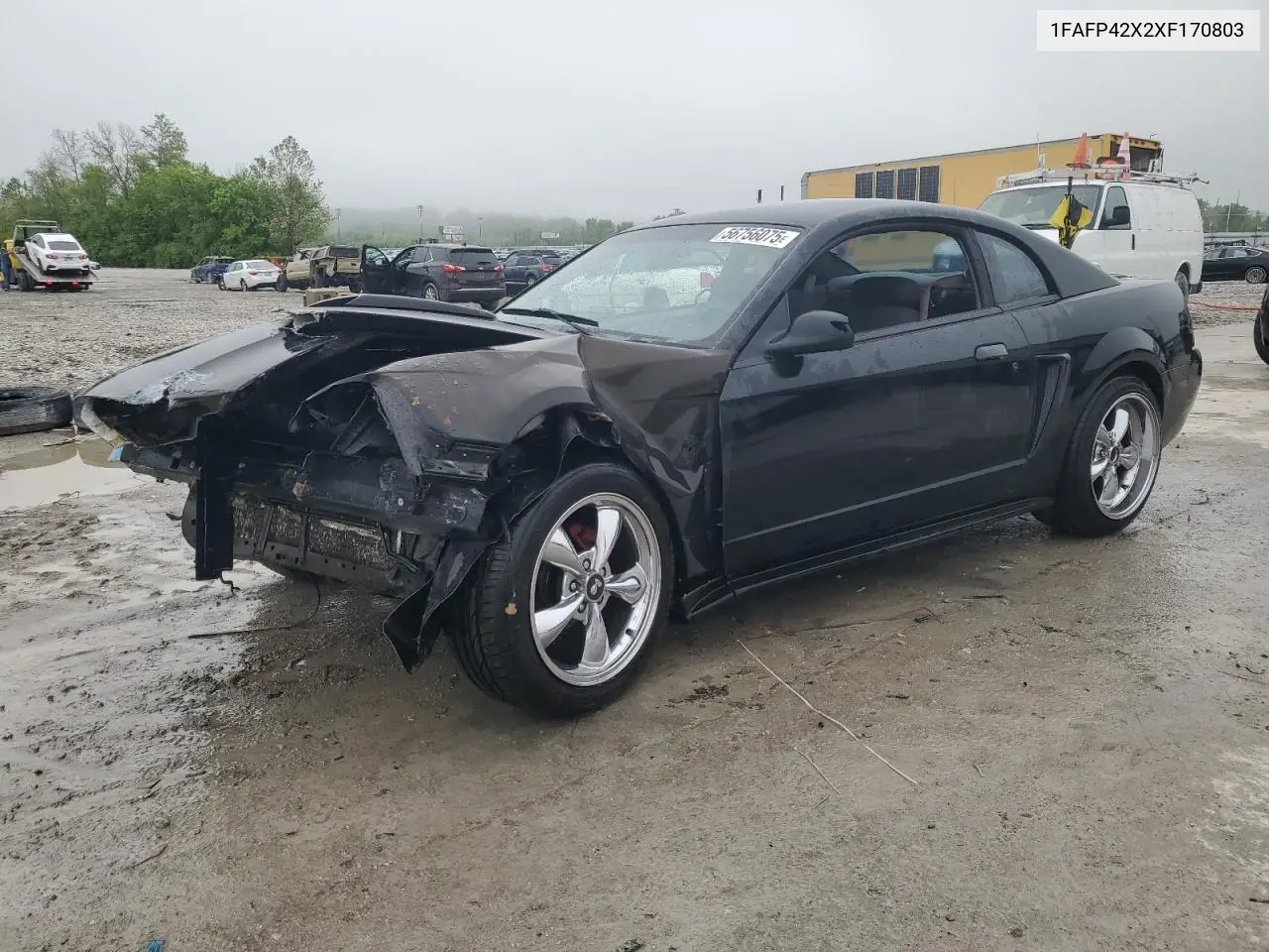 1999 Ford Mustang Gt VIN: 1FAFP42X2XF170803 Lot: 56756075