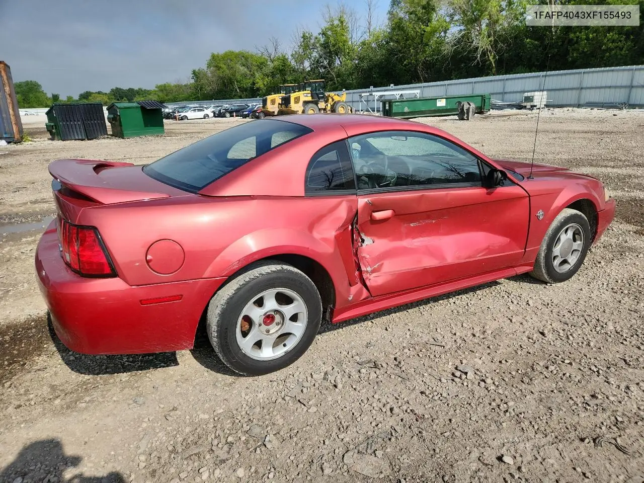 1999 Ford Mustang VIN: 1FAFP4043XF155493 Lot: 62666095