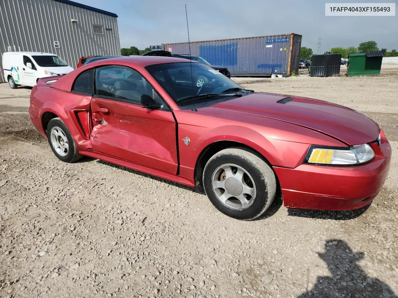 1999 Ford Mustang VIN: 1FAFP4043XF155493 Lot: 62666095