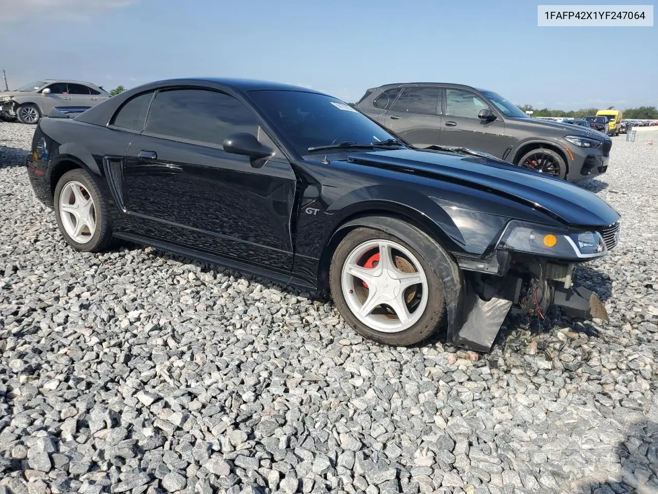 2000 Ford Mustang Gt VIN: 1FAFP42X1YF247064 Lot: 56169385